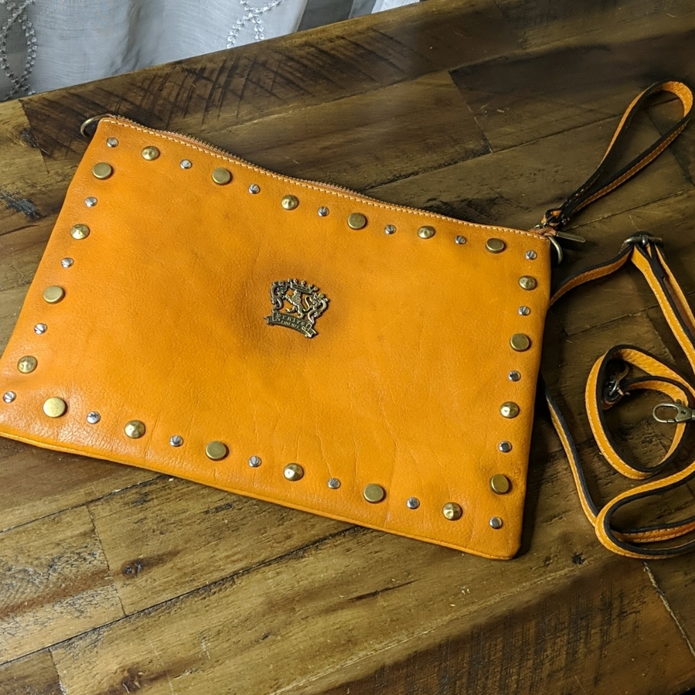 Pratesi Firenze Large Leather Wristlet Purse